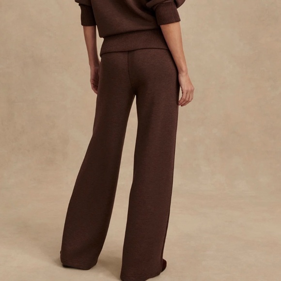 Varley Wide-Leg Pant DoubleSoft® Coffee Bean Marl • Size S (30″ inseam) • NWT - Picture 3 of 11